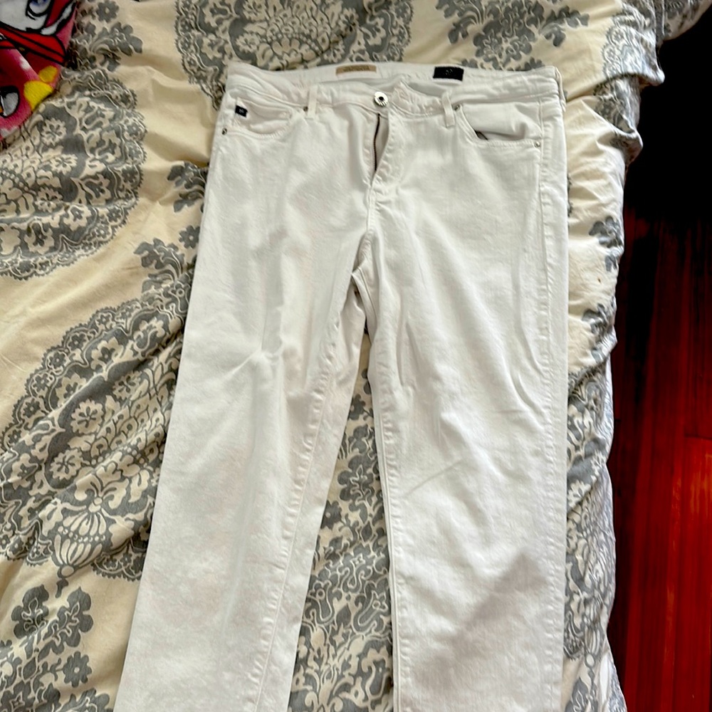 White AG jeans.